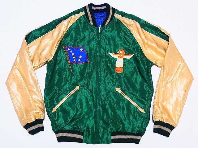 TAILOR TOYO[テーラー東洋] スカジャン ALASKAN HUSKY×ALASKA MAP