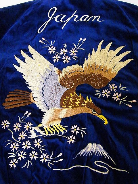 TAILOR TOYO[テーラー東洋] スカジャン TT14206 別珍 EAGLE×JAPAN MAP