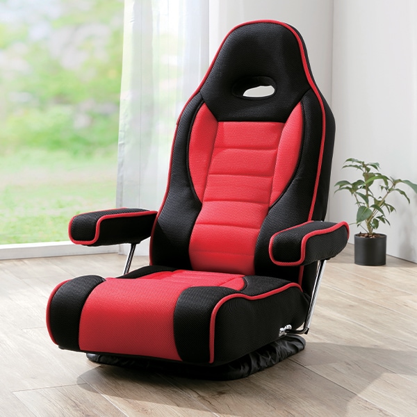 42段階リクライニングバケット回転チェア(メッシュタイプ1脚): 家具