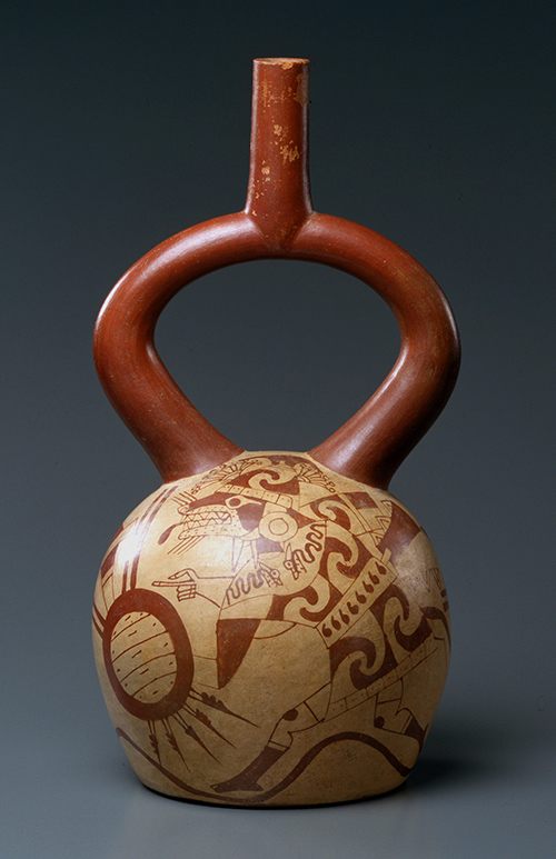 ペルー モチェ文化 フクロウの土器 リプロ品 ペルー モチェ文化