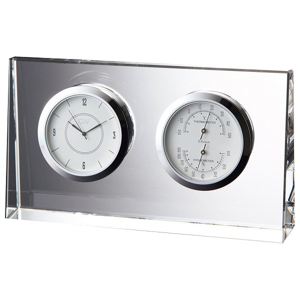 グラスワークス プリーズ サーモクロック（名入れ） 9cm (GW1000-11058N)