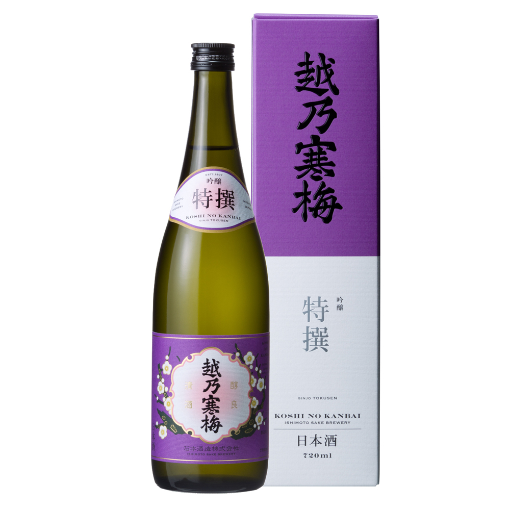 越乃寒梅 特撰 ＜吟醸＞【化粧箱付】720ML | 幸せの酒 銘酒市川