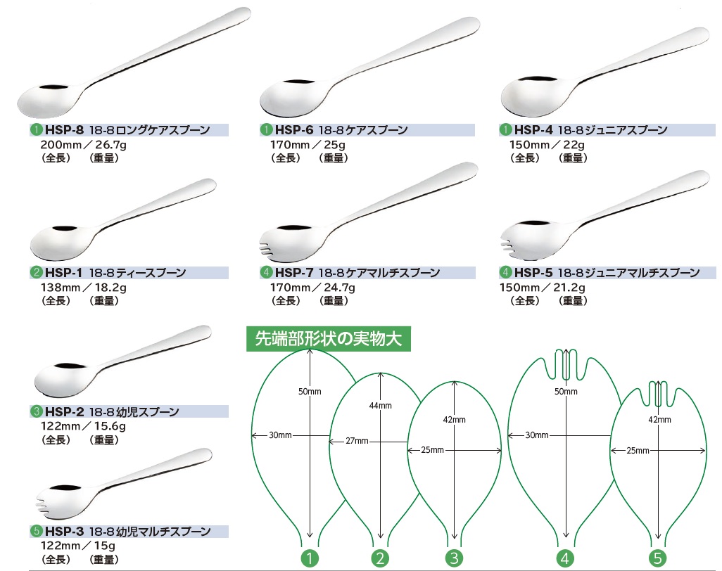 18-8ケアスプーン - オンラインショップ“イイネ”