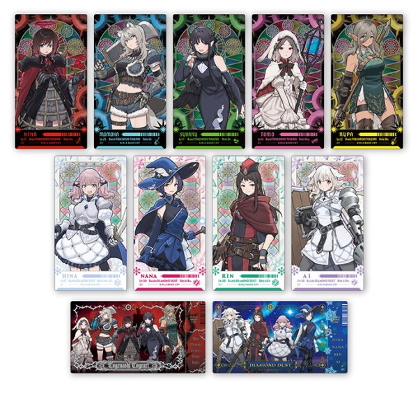 ガールズバンドクライ ビジュアルクリアチケット【1BOX 10パック入り