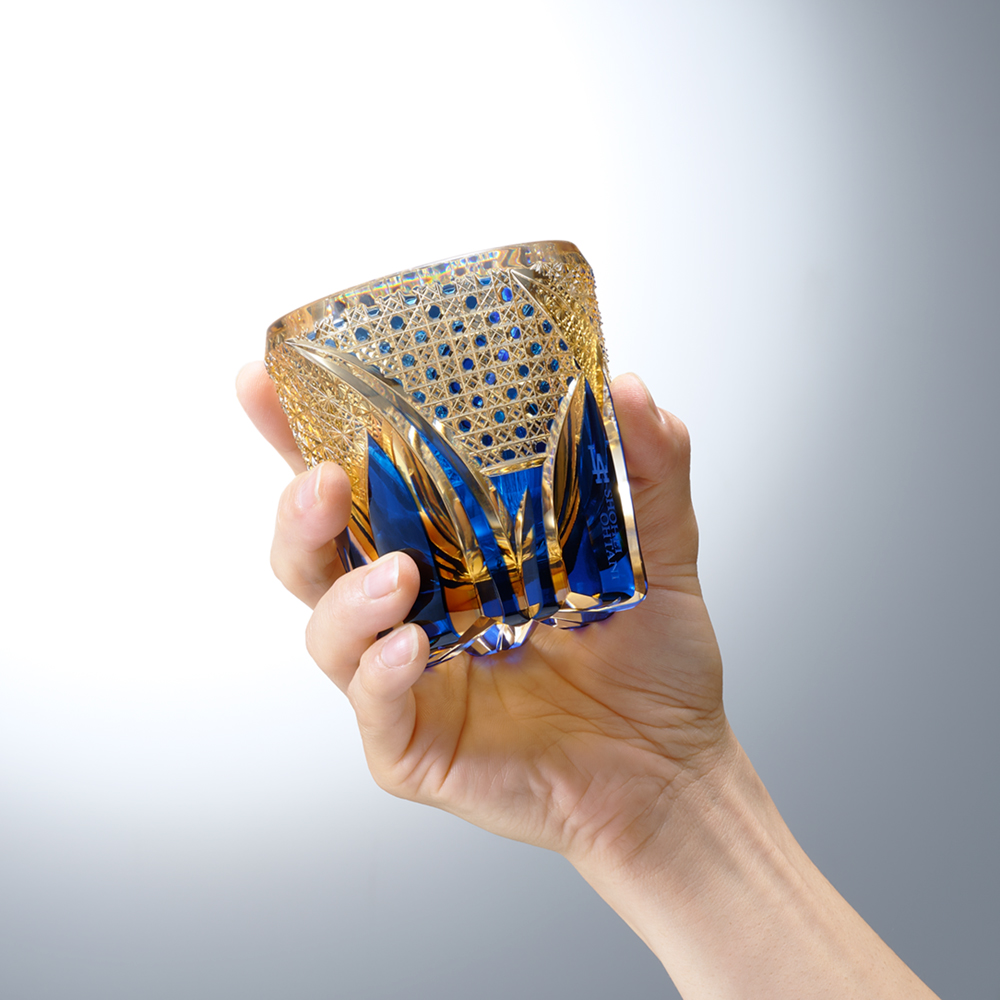 限定生産300個 》大谷翔平×江戸切子 ロックグラス ｜ エンスカイショップ