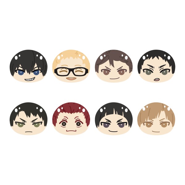 アニメ「ハイキュー!!」 おまんじゅうにぎにぎマスコット3 B【1BOX 8