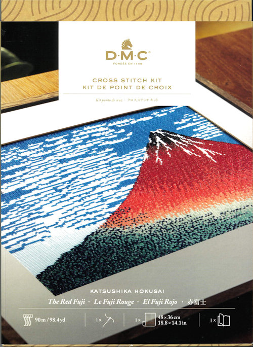 10522] DMCクロスステッチキット THE RED FUJI（赤富士） - 手芸の越前屋