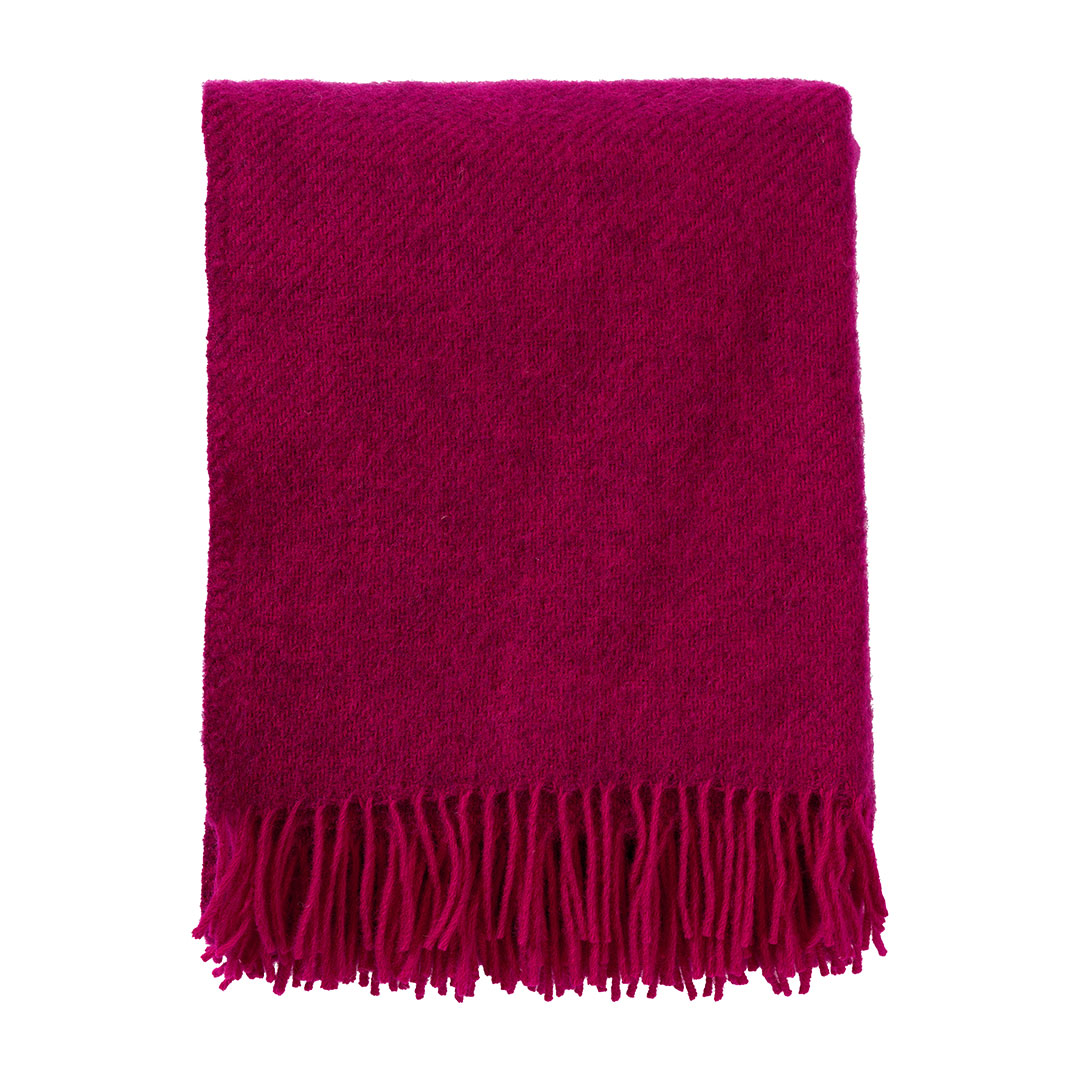 KLIPPAN/クリッパン スロー ゴットランド チェリーレッド