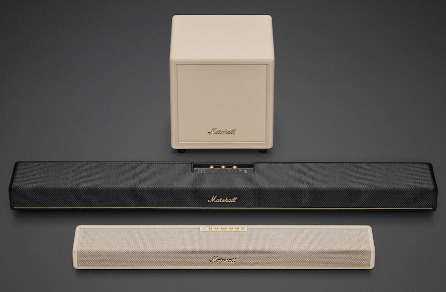 Marshall Heston 60 Soundbar and Sub 200 Subwoofer: Same Retro
