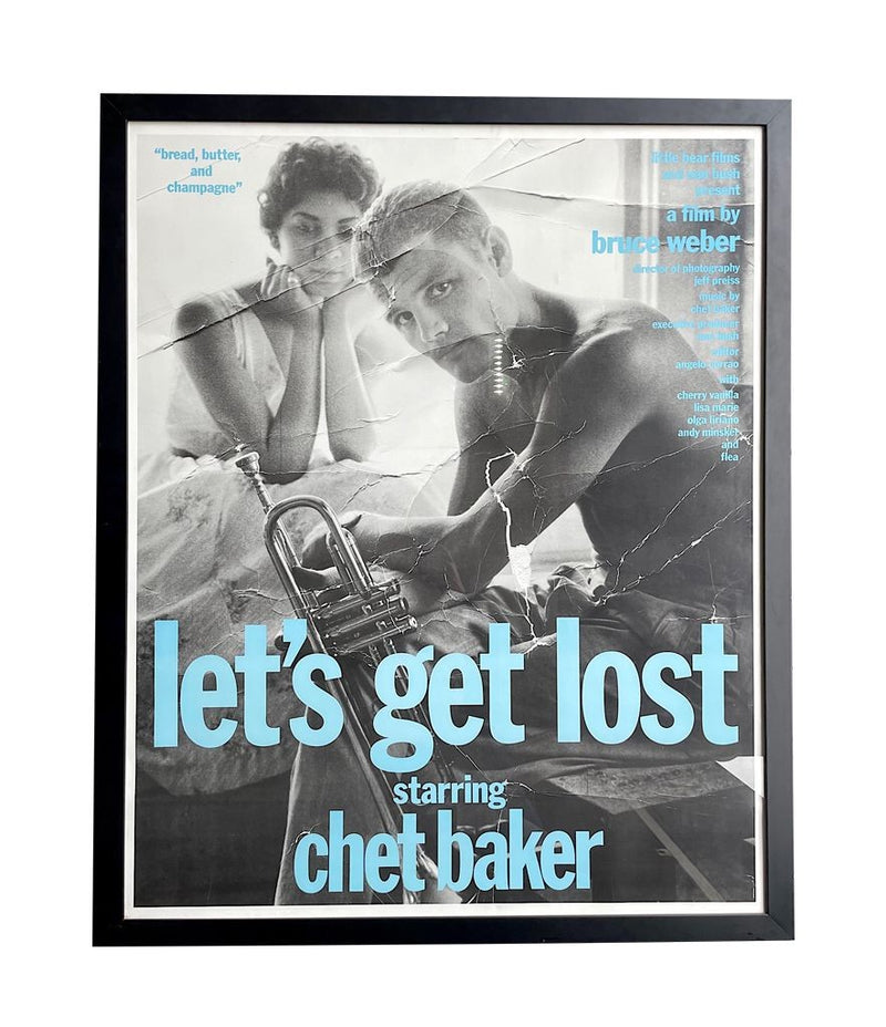 Original film poster for Bruce Weber's 1988 film “Let's Get Lost