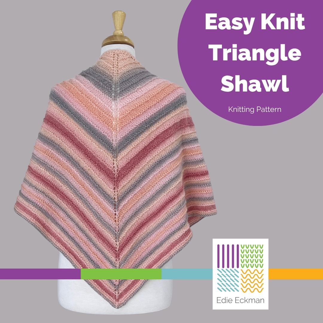 Knitting Pattern: Zig Zag Eyelet Scarf - Edie Eckman