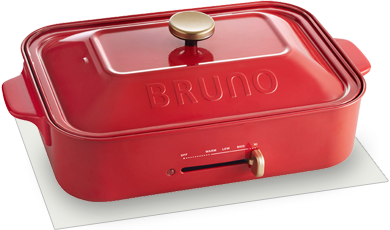BRUNO BOE021-WH コンパクトホットプレート ホワイト|エディオン