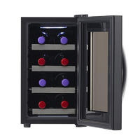デバイスタイル CG-P8S-K 【右開き】ワインセラー(8本収納) ブラック