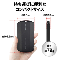 バッファロー SSD-PHP4.0U3-BA ポータブルSSD SSD-PHPU3Aシリーズ