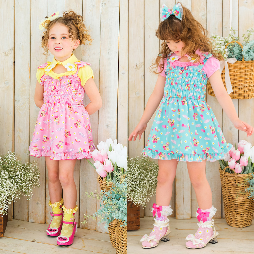 アースマジック EARTHMAGIC デイジーマフィー総柄ジャンパースカート