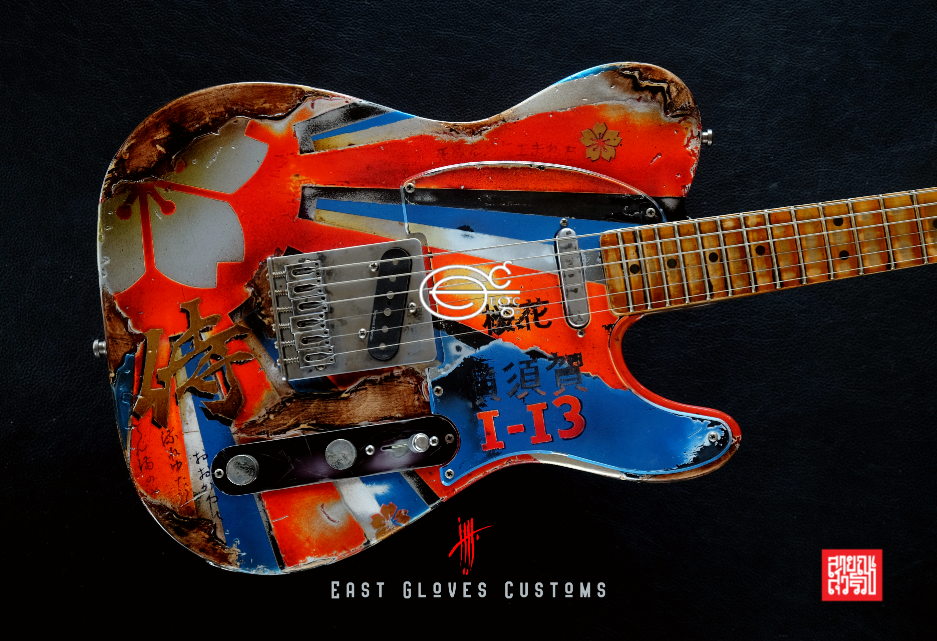 Fender Telecaster MXY-7 Ohka Cherry Blossom Kamikaze V3 Heavy Aged