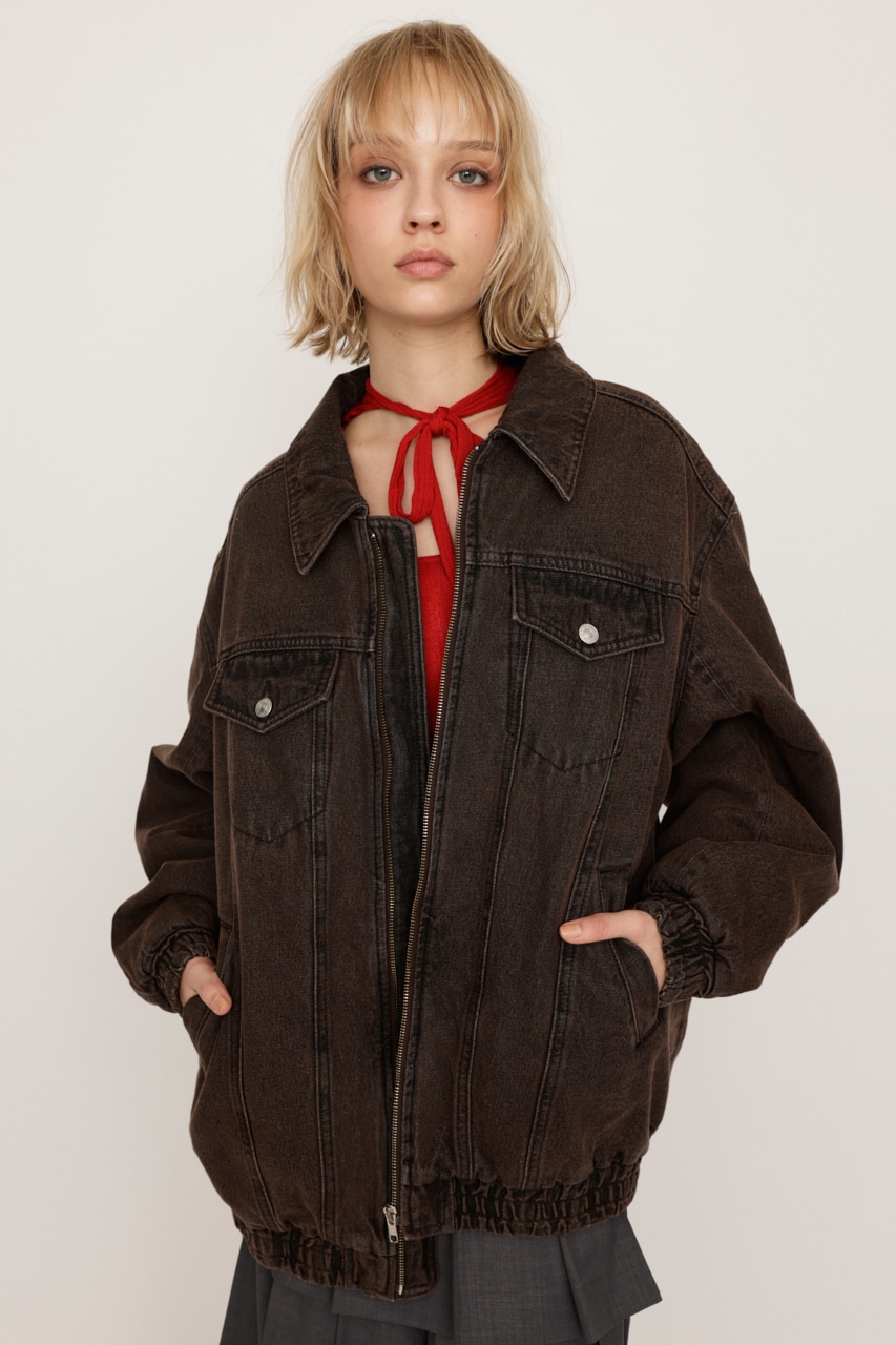 SLY | FRONT ZIP DENIM ブルゾン (デニムジャケット ) |SHEL'TTER WEBSTORE
