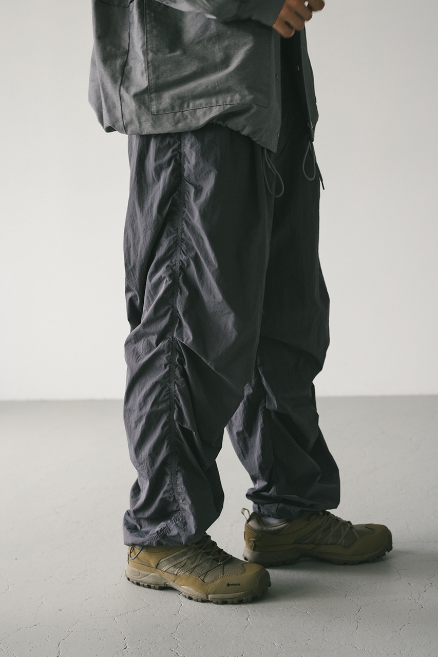 STYLEMIXER | サイドギャザーナイロンパンツ (パンツ ) |SHEL'TTER