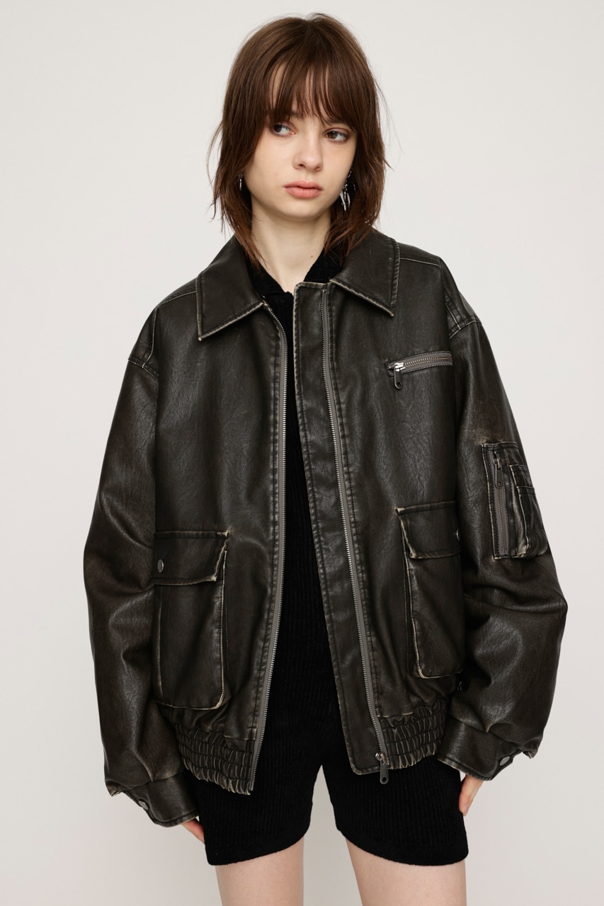 SLY | VINTAGE F／LEATHER S／ブルゾン (ブルゾン ) |SHEL'TTER WEBSTORE