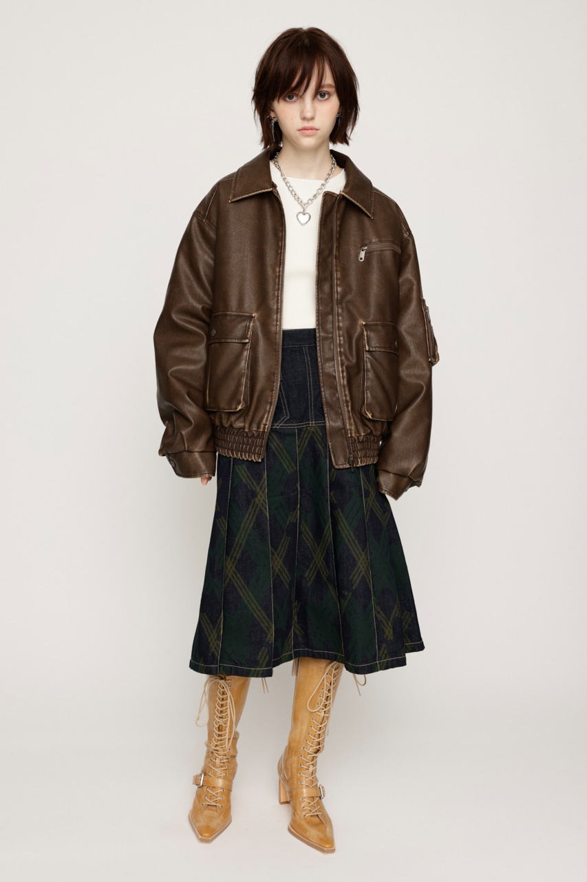 SLY | VINTAGE F／LEATHER S／ブルゾン (ブルゾン ) |SHEL'TTER WEBSTORE