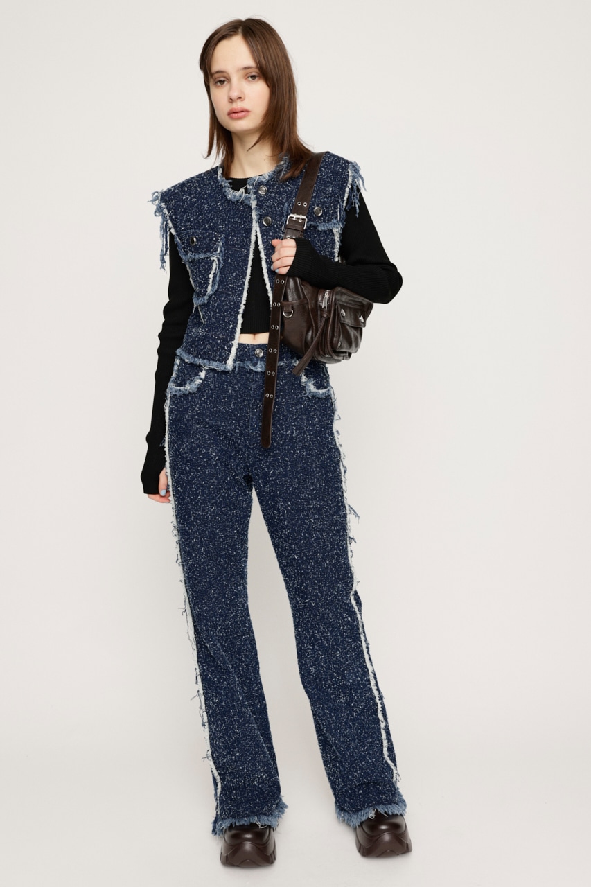 SLY | GRAIN TWEED JW PT-BE (ストレート ) |SHEL'TTER WEBSTORE