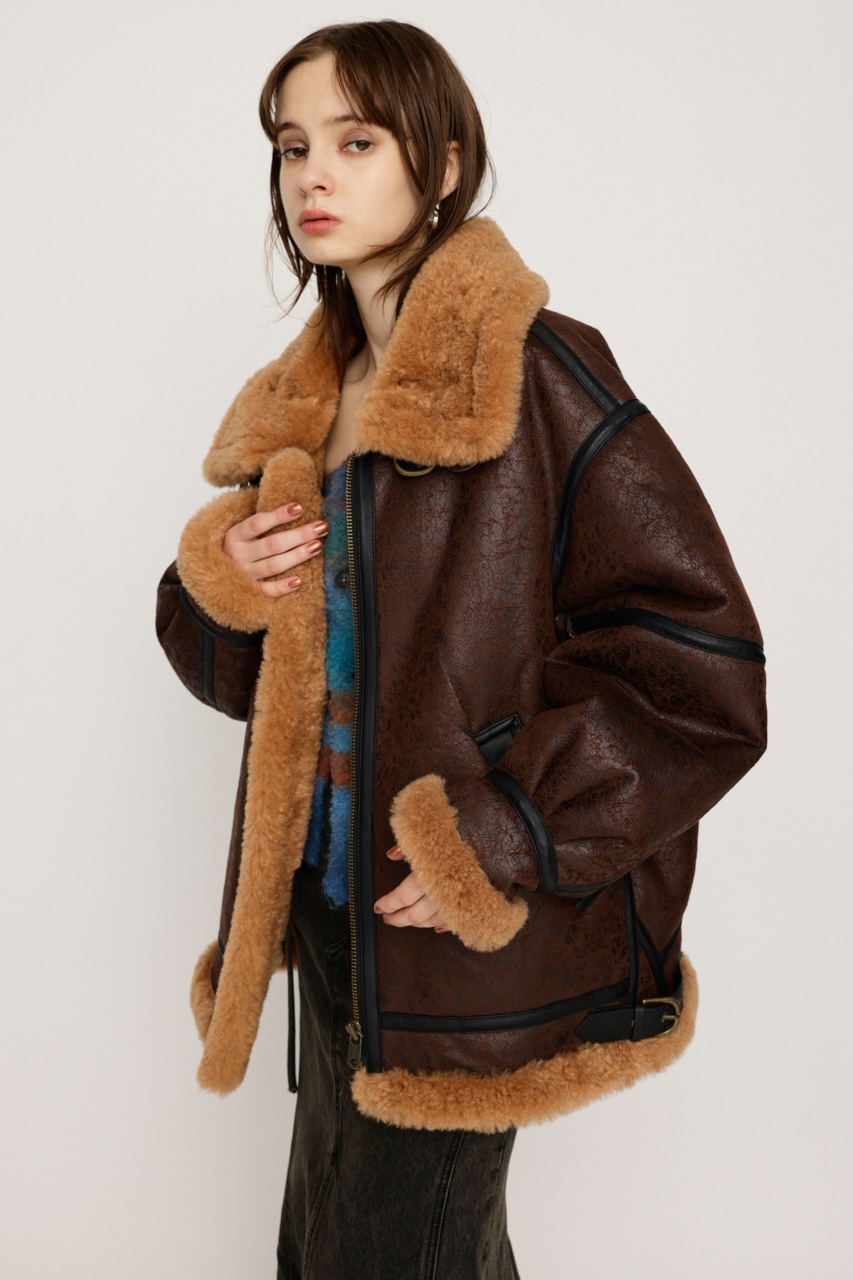 SLY | VINTAGE FAUX SHEARLING ジャケット (ブルゾン ) |SHEL'TTER