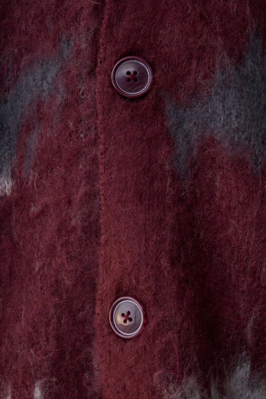 AZUL BY MOUSSY | 総柄モヘアライクカーディガン (カーディガン