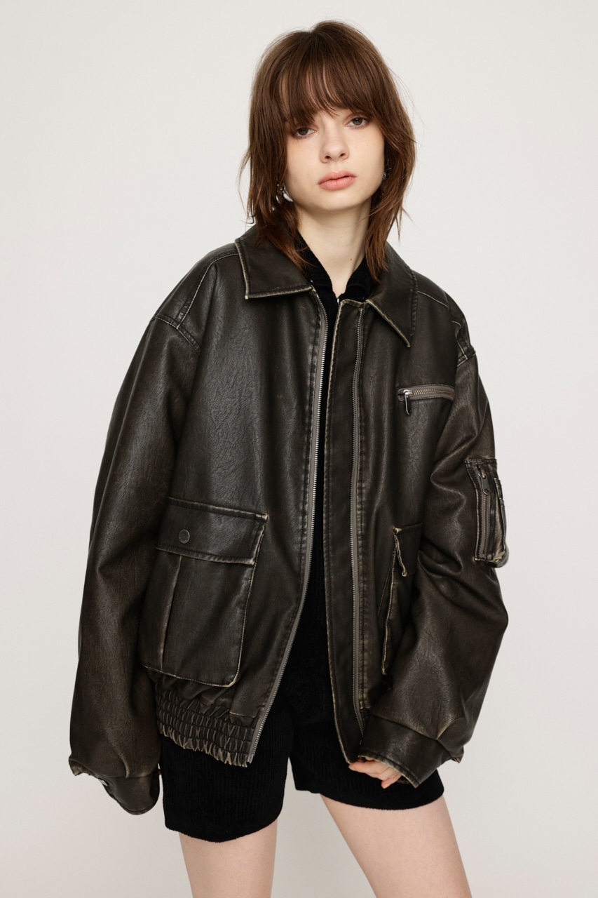 SLY | VINTAGE F／LEATHER S／ブルゾン (ブルゾン ) |SHEL'TTER WEBSTORE