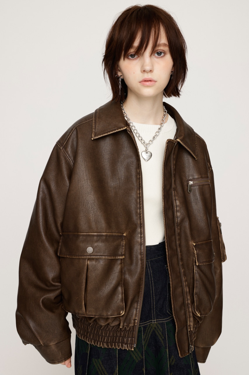 SLY | VINTAGE F／LEATHER S／ブルゾン (ブルゾン ) |SHEL'TTER WEBSTORE