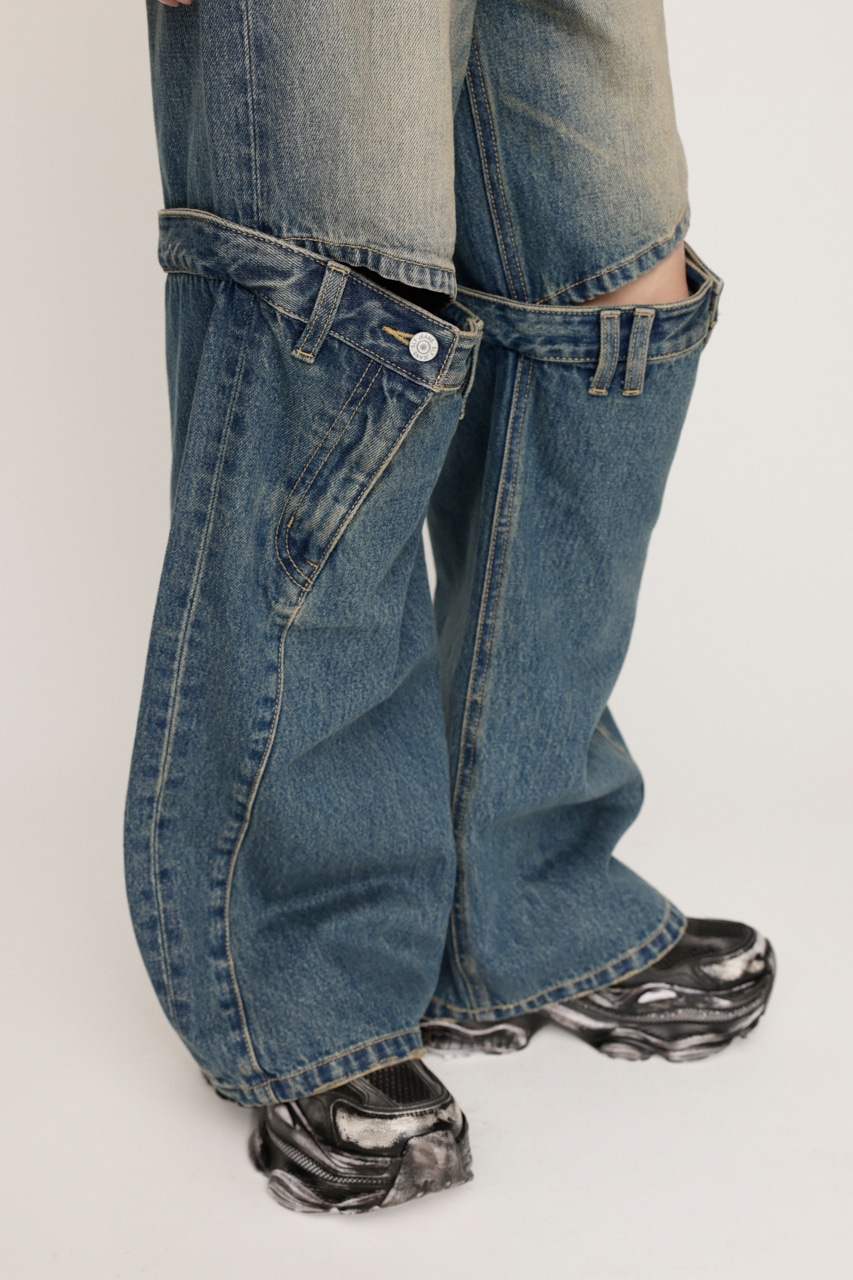 SLY | J／W KNEE DENIM パンツ (ストレート ) |SHEL'TTER WEBSTORE