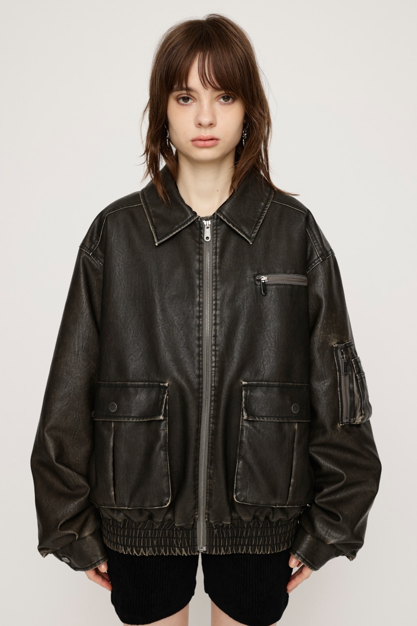 SLY | VINTAGE F／LEATHER S／ブルゾン (ブルゾン ) |SHEL'TTER WEBSTORE