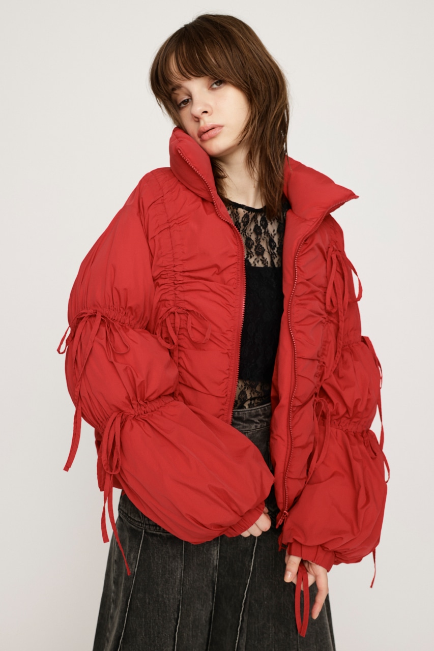 SLY | RIBBON GATHER PUFFER ジャケット (ジャケット ) |SHEL'TTER