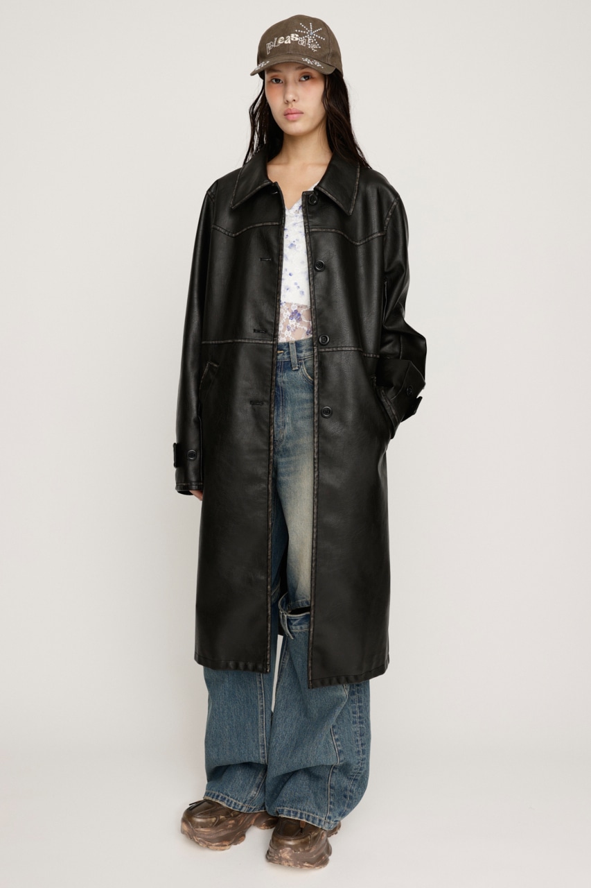 SLY | LONG F／LEATHER ジャケット (コート ) |SHEL'TTER WEBSTORE