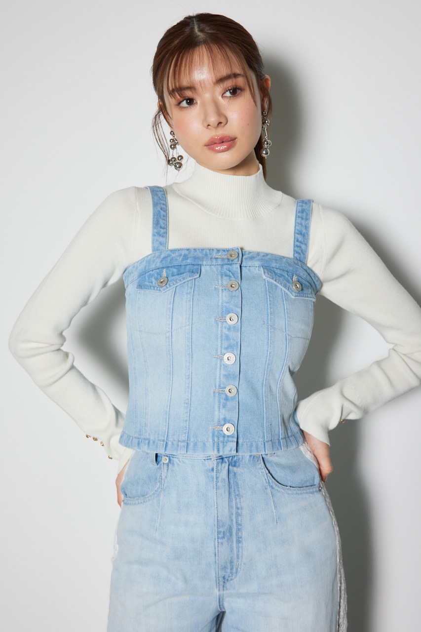 rienda | デニムベアトップス (ベアトップ ) |SHEL'TTER WEBSTORE