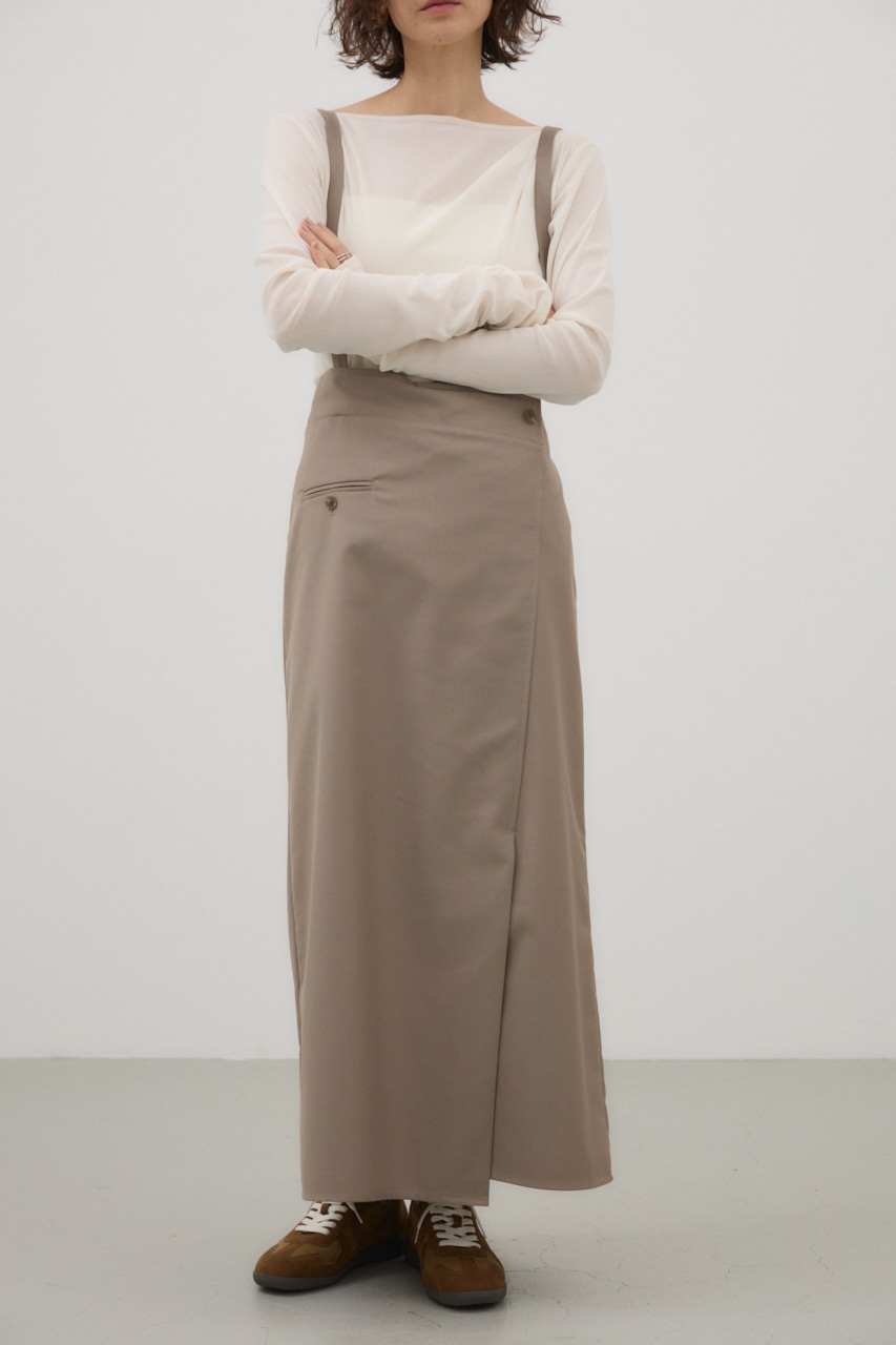 crie conforto | 2WAYサスペンダースカート (スカート(ロング) ) |SHEL