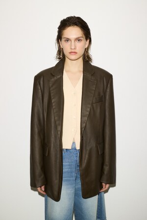 THROW by SLY | 【THROW】F／LEATHER BOXY ジャケット (ジャケット