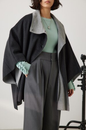 crie conforto | スタンドネックポンチョ (コート ) |SHEL'TTER WEBSTORE