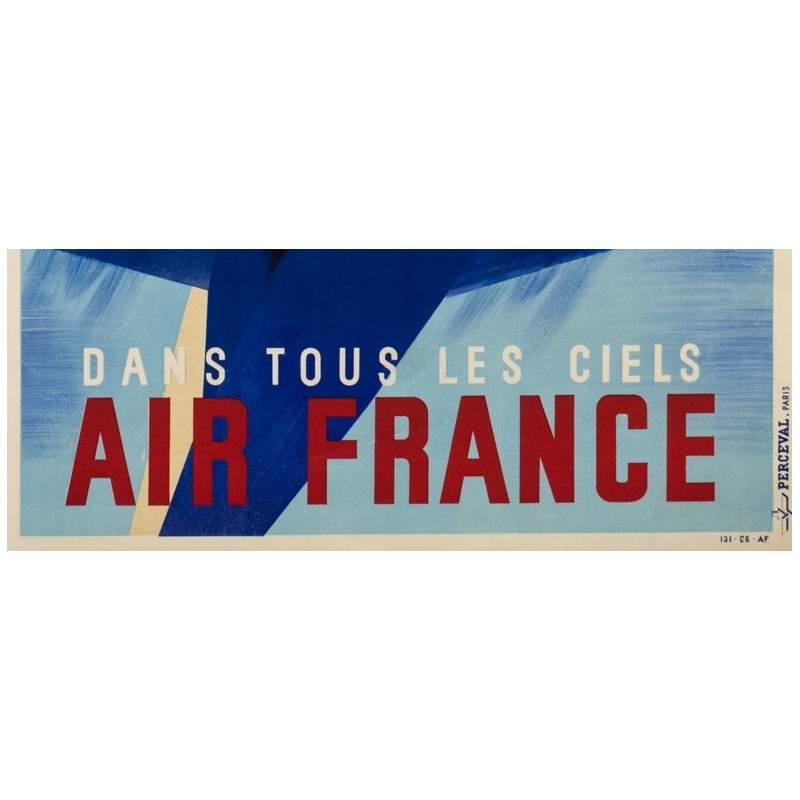 Vintage poster Air France Dans Tous Les Ciels by Roger de Valerio 1935
