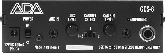 ADA GCS-6｜ステレオ・キャビネット・シミュレーター＆DIボックス
