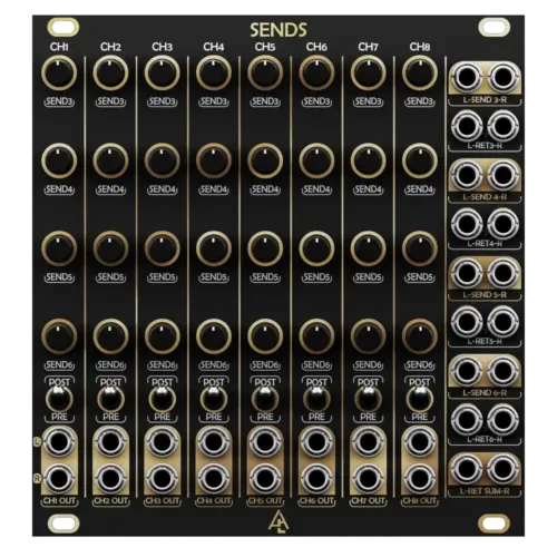 Intellijel Aux Mix 1U Eurorack Stereo Mixer Module - Elevator Sound