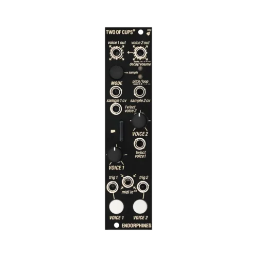 2hp Play Eurorack Sample Player Module (Black) - Elevator Sound