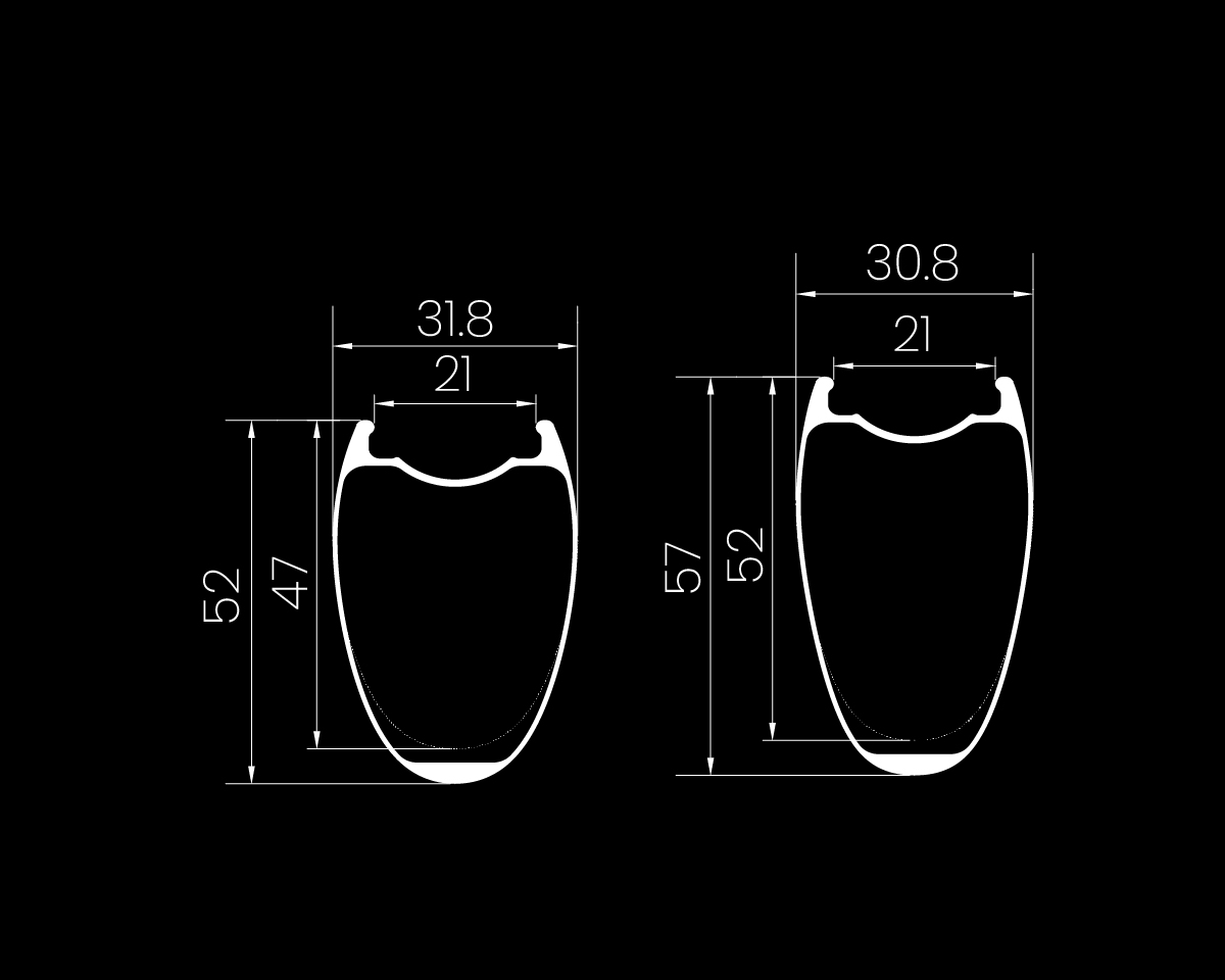Drive Helix 57D Disc Brake all-round road carbon wheelset