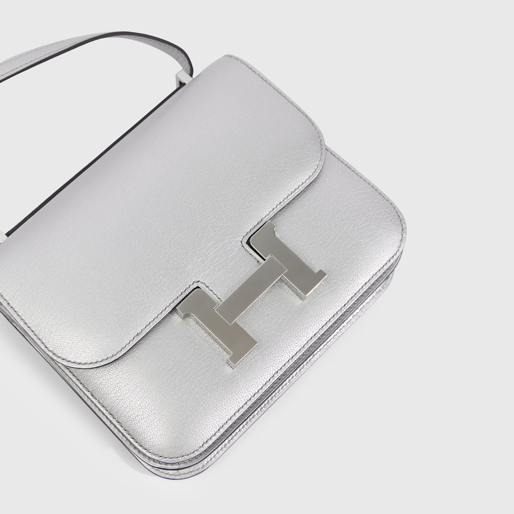 Hermès Constance 18 Chamkilight Chevre Gris Argente Palladium Hardware