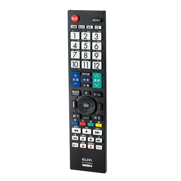 地上デジタル用テレビリモコン（RC-TV009SH／シャープテレビ用