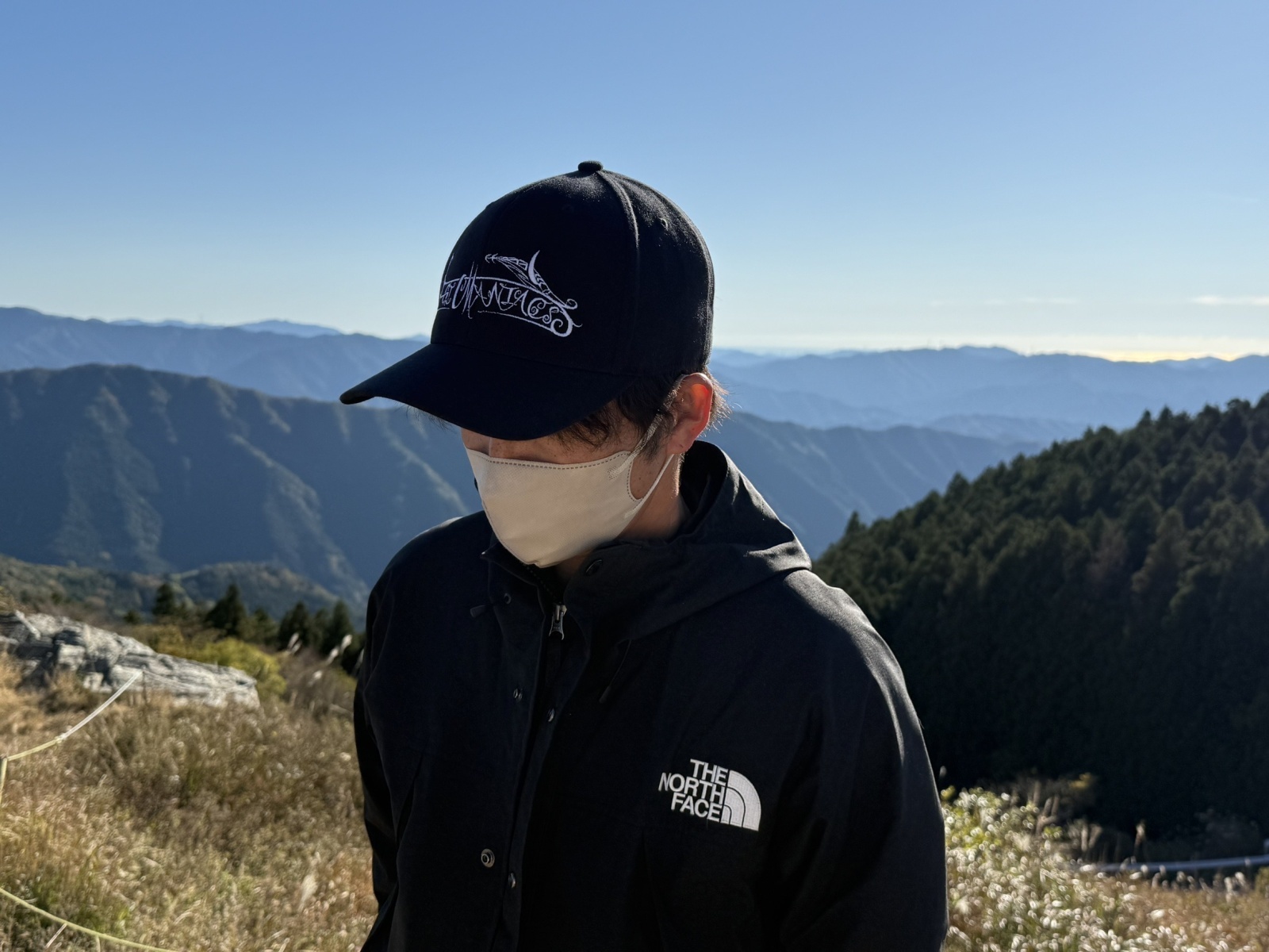 ☆送料無料☆エギマニ トライバル刺繍 /ストレッチ強キャップ - EGI