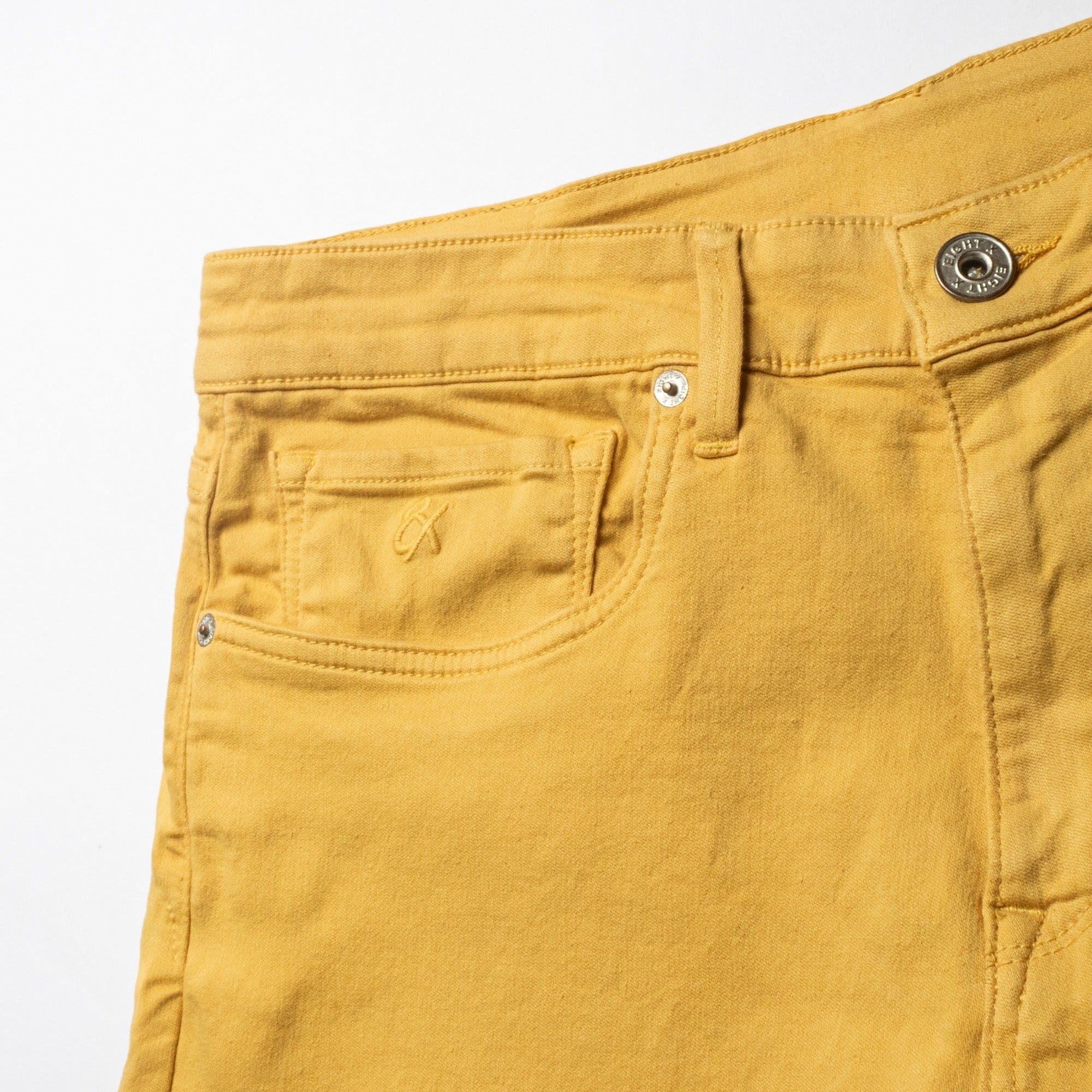 Soft Stretch Slim Fit Jeans - Portica Yellow – Eight-X
