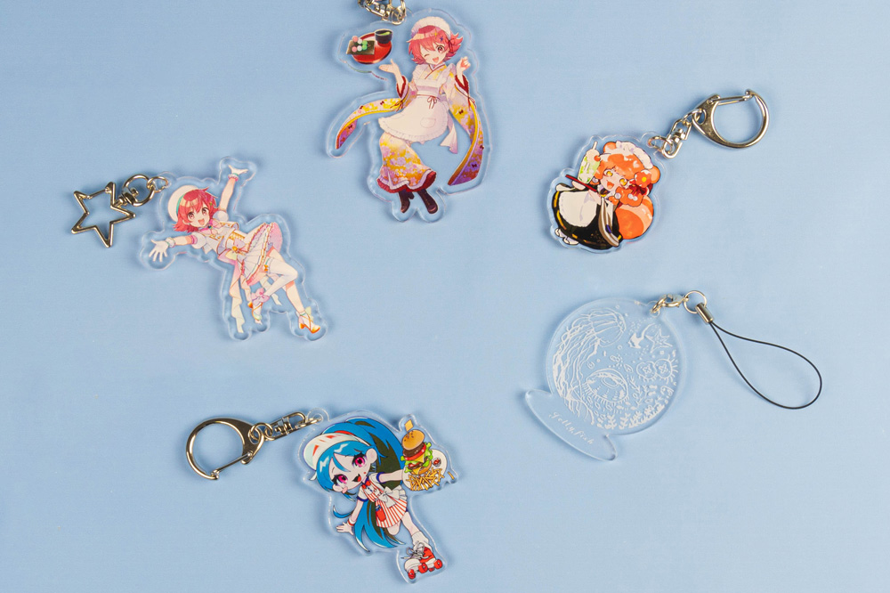 アクリルキーホルダー｜アクキー | 同人誌印刷・グッズ制作｜株式会社栄光