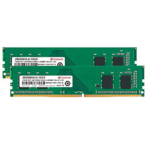 デスクトップ用メモリ 32GB Transcend DDR4-2666 PC4-21300 U-DIMM