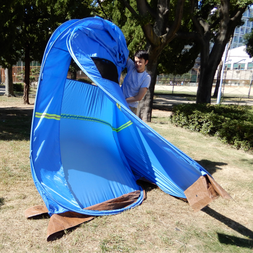 EA915DC-52｜1830x1830x2130mm ワークテント(青)のページ -