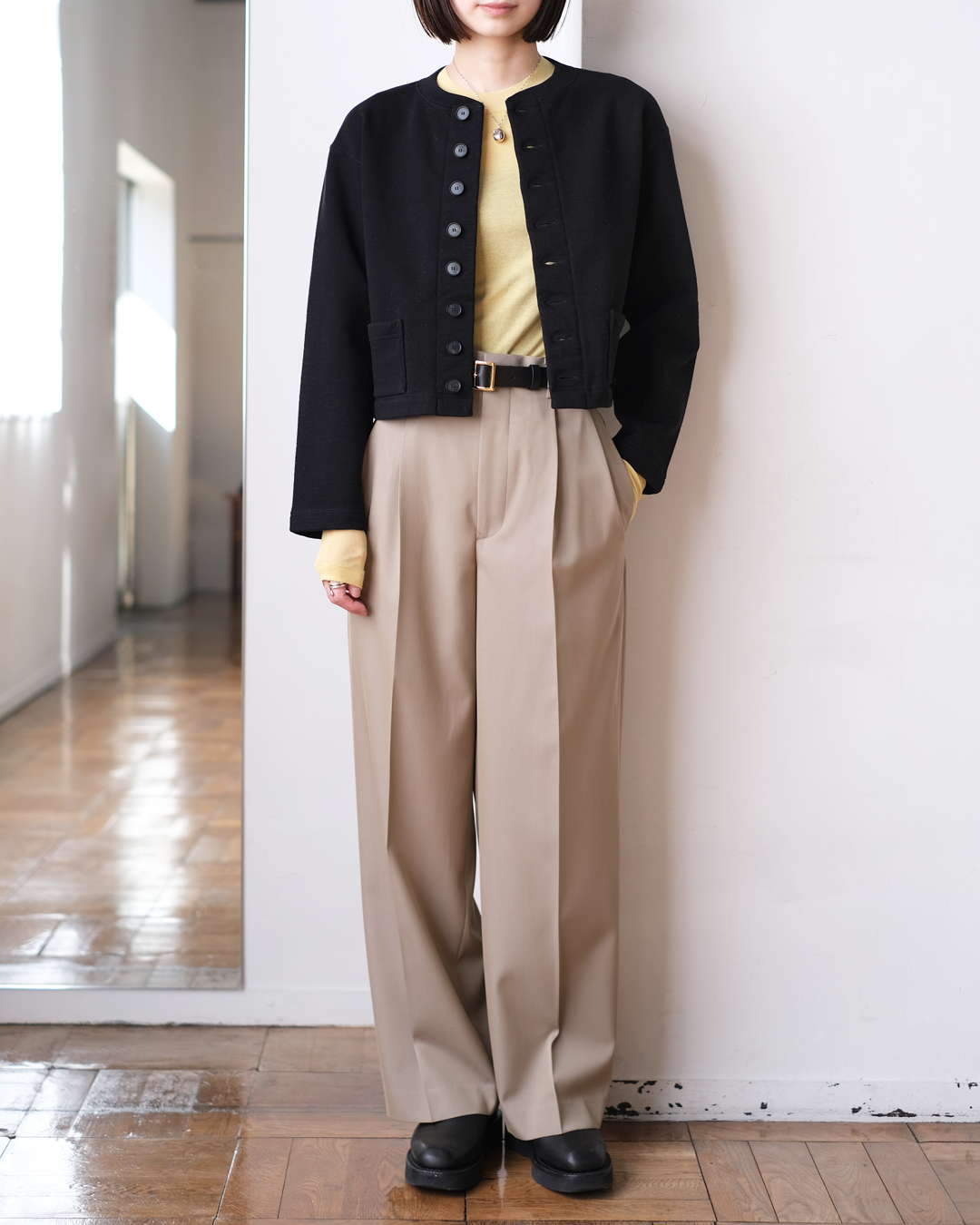 Shetland Wool Double Cloth Blouson | EUREKA FACTORY HEIGHTS